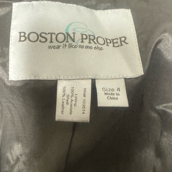 Boston Proper Leather Jacket - Picture 2 of 3